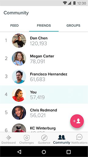 Fitbit コミュニティ—友達
