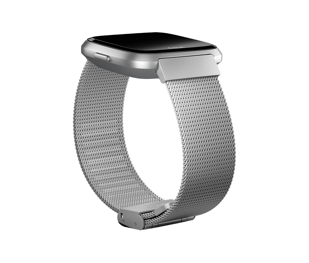 fitbit versa stainless steel mesh band