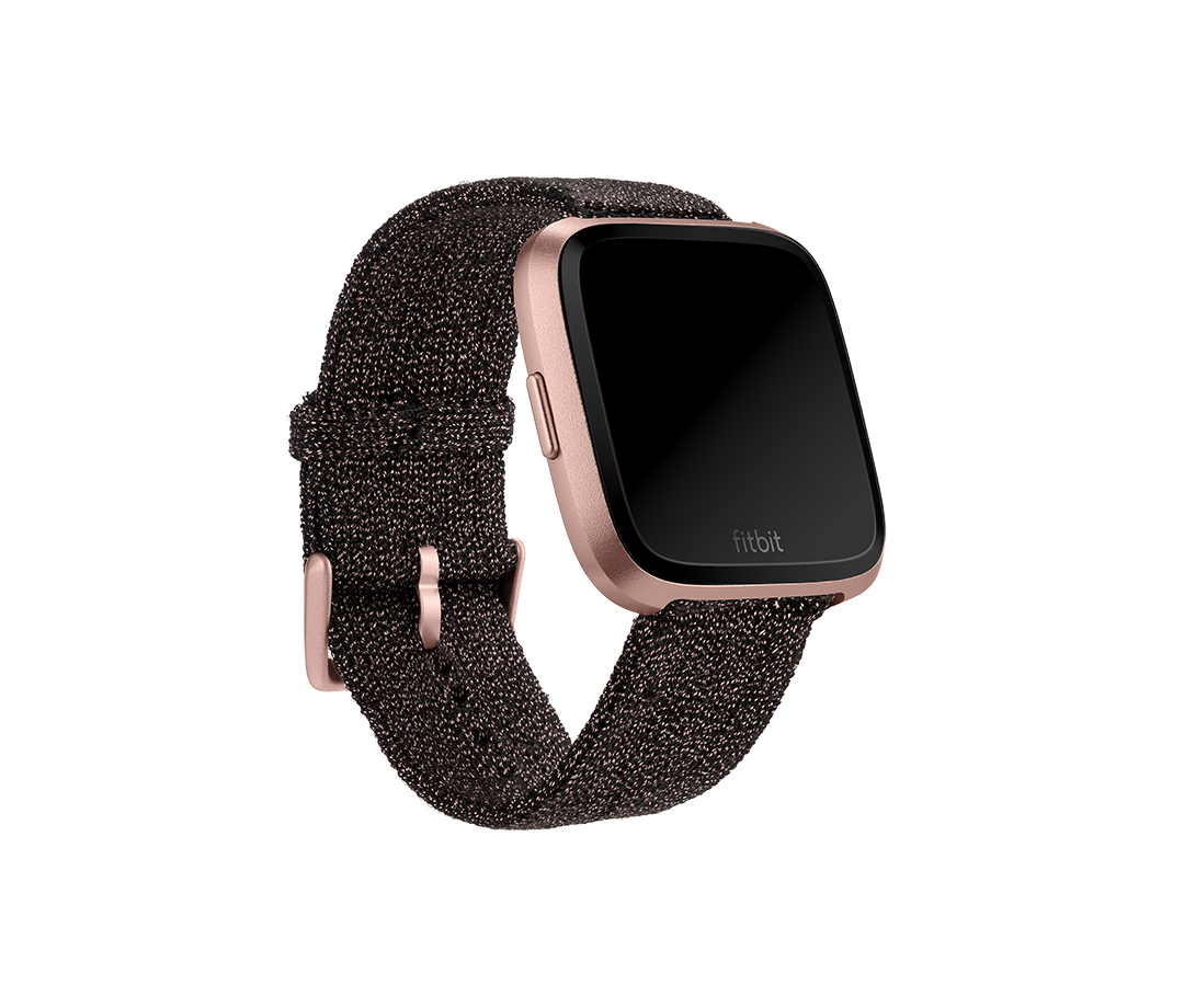 fitbit versa bands with rose gold buckle