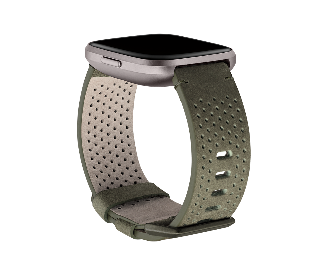 fitbit versa horween leather band