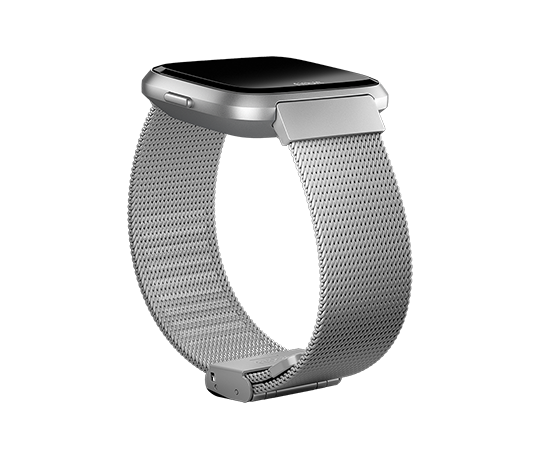 fitbit versa stainless steel mesh band