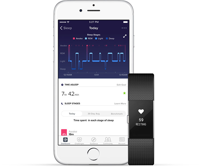 fitbit that measures sleep