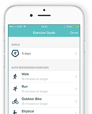 fitbit workout options