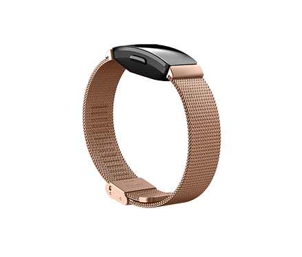 fitbit inspire hr rose gold strap
